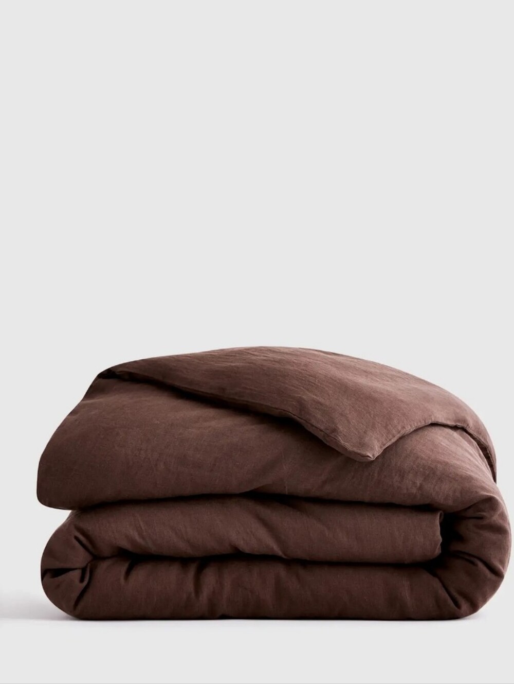 Quince European Linen Duvet Cover - Espresso Brown